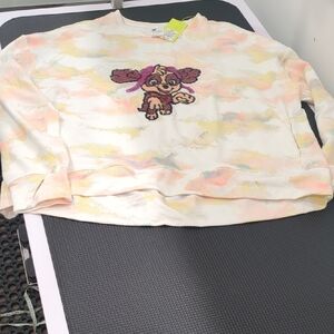 Kids' Pastel Tie-Dye Sweatshirt with Cartoon Character